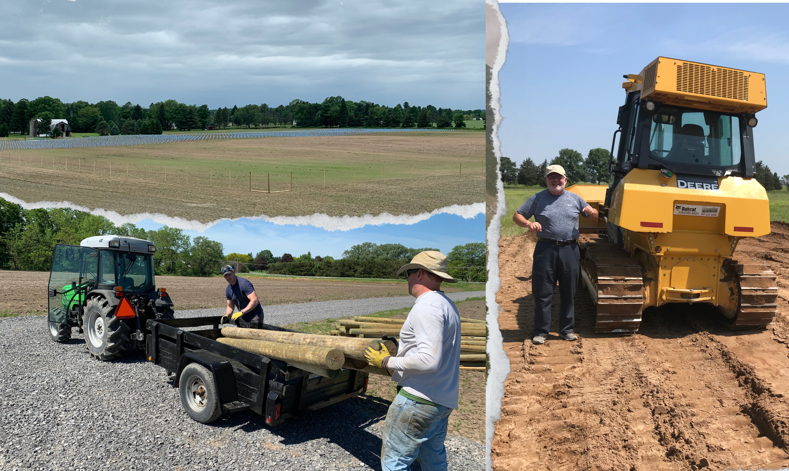 starting to plant the 20 deep vineyard