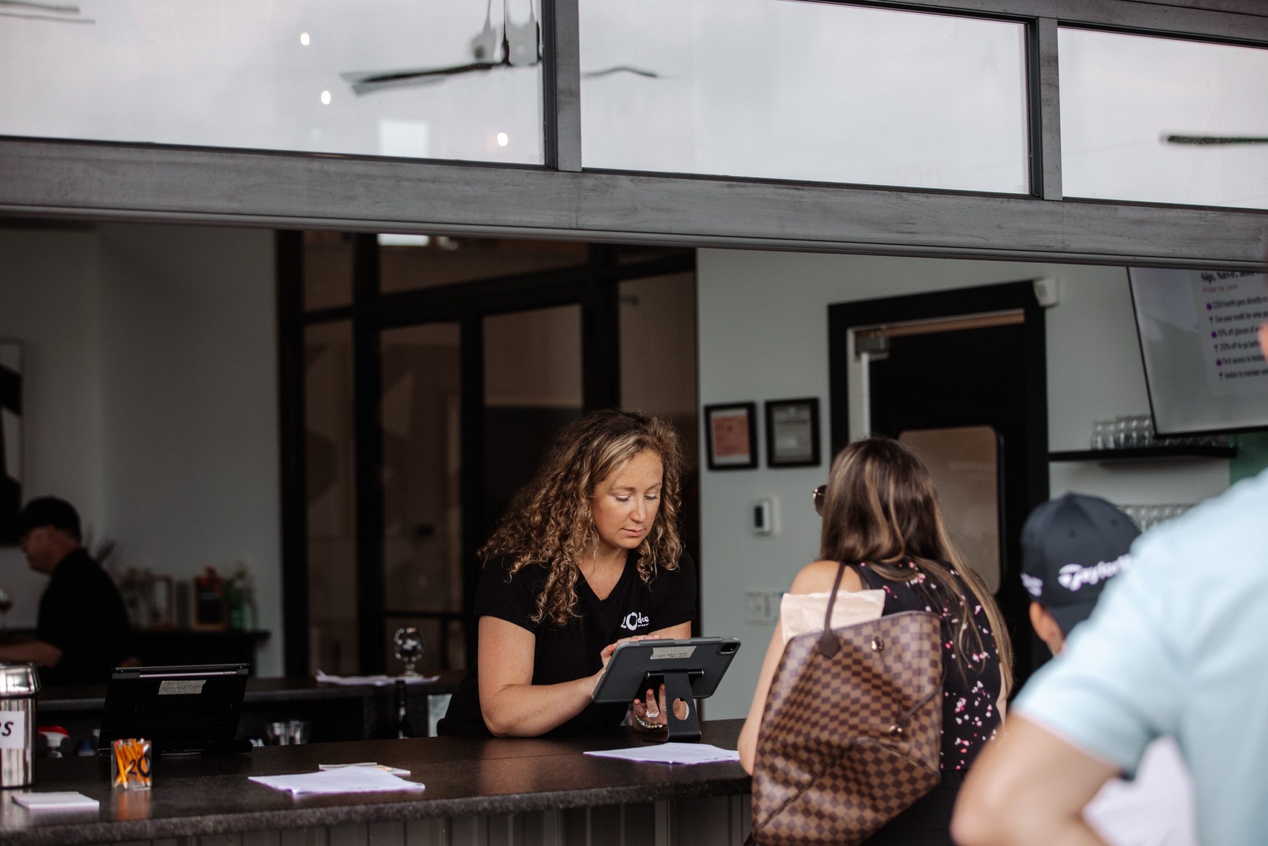 Indoor outdoor bar at 20 deep winery Indoor outdoor bar at 20 deep winery