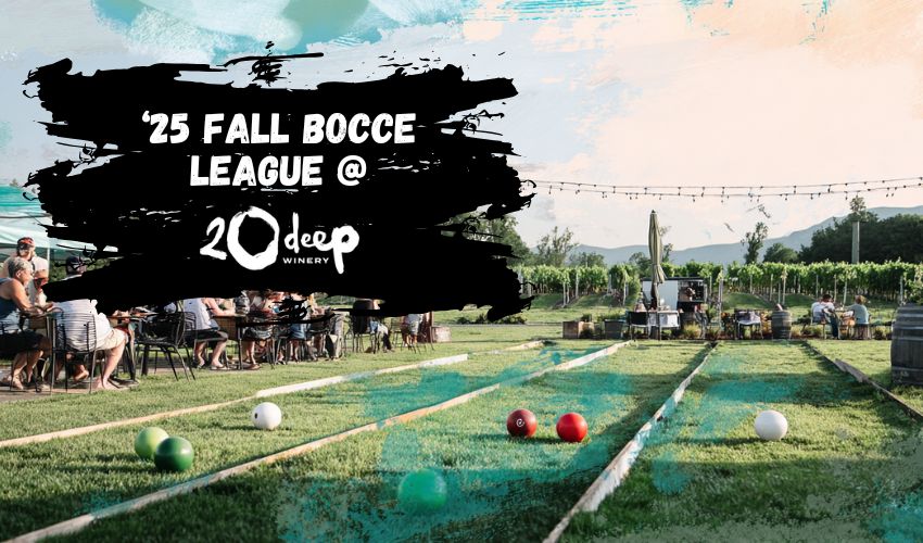 20 Deep Winery Fall Bocce Ball Legaue in Rochester NY