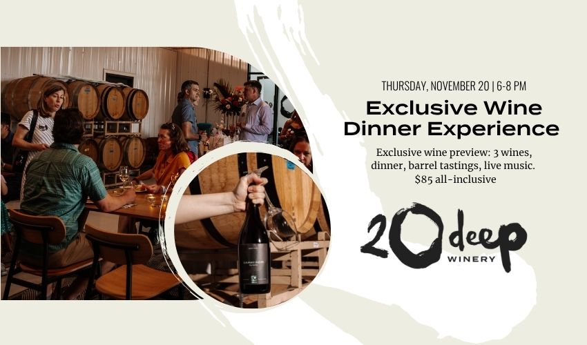 Exclusive Wine Dinner at 20 Deep