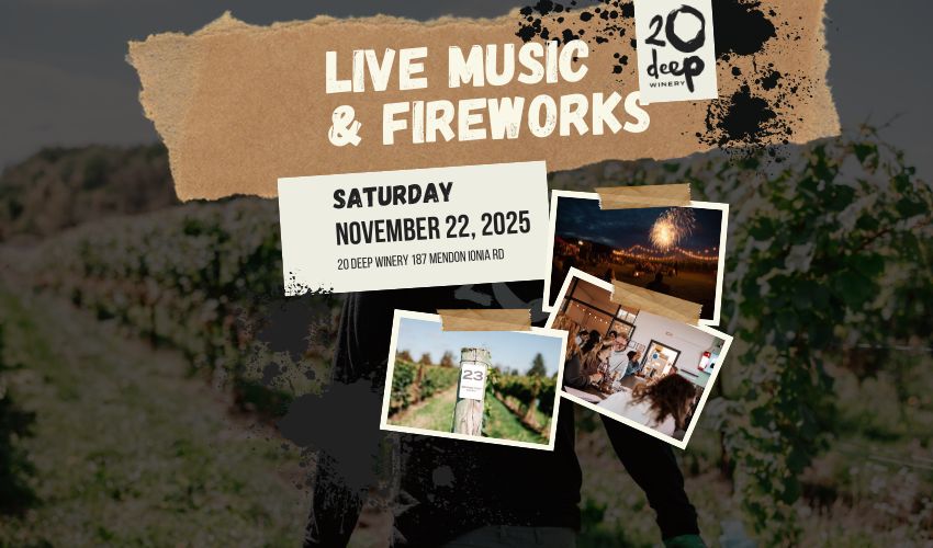 Live Music and Fireworks at 20 Deep Winery